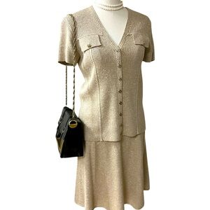 St. John Knit for Lillie Rubin Vintage RARE two piece knit guessing size 4